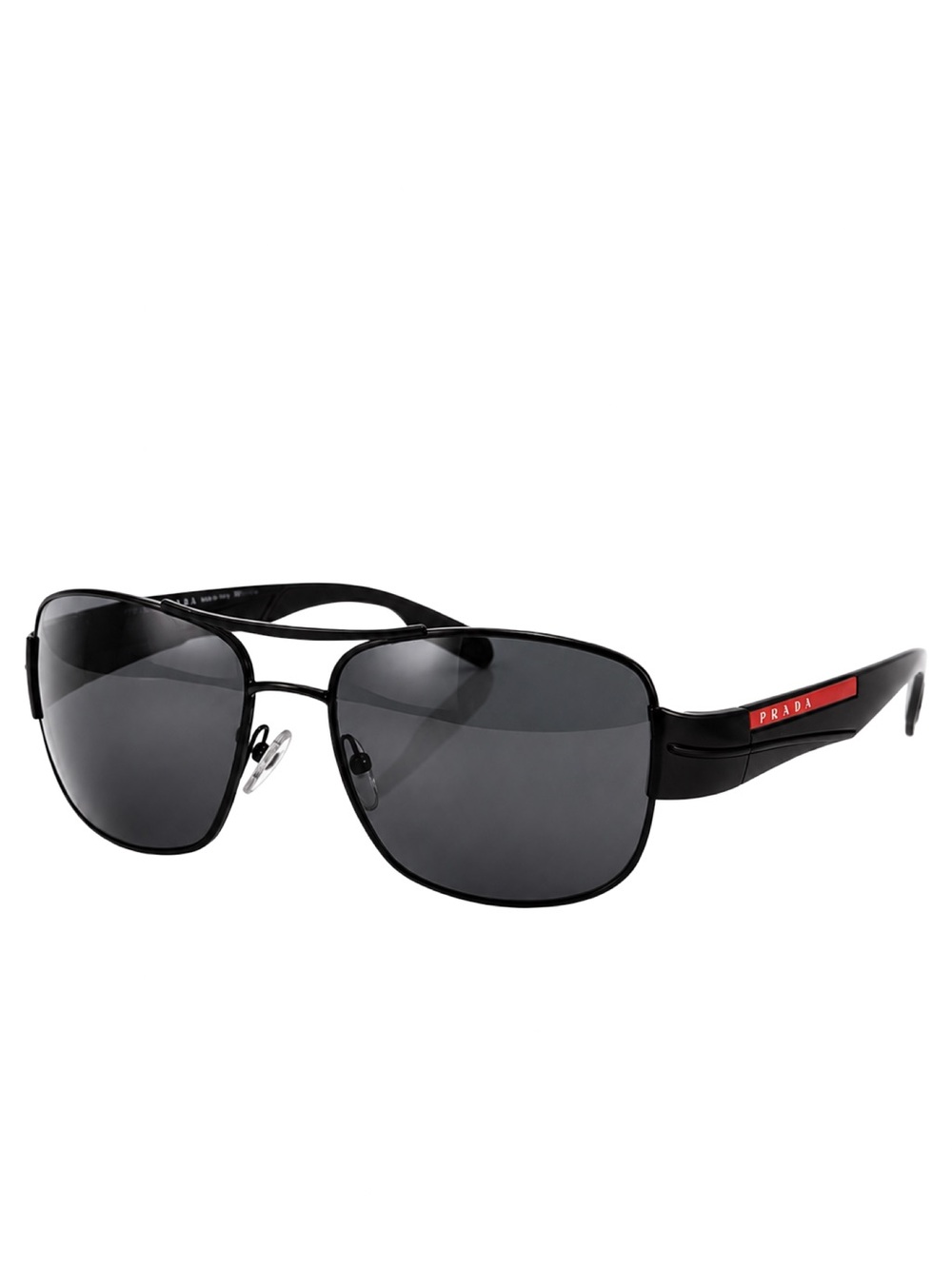 Prada Linea Rossa SPS 53N Polarized Sunglasses Black Red NIB Authentic Luxottica